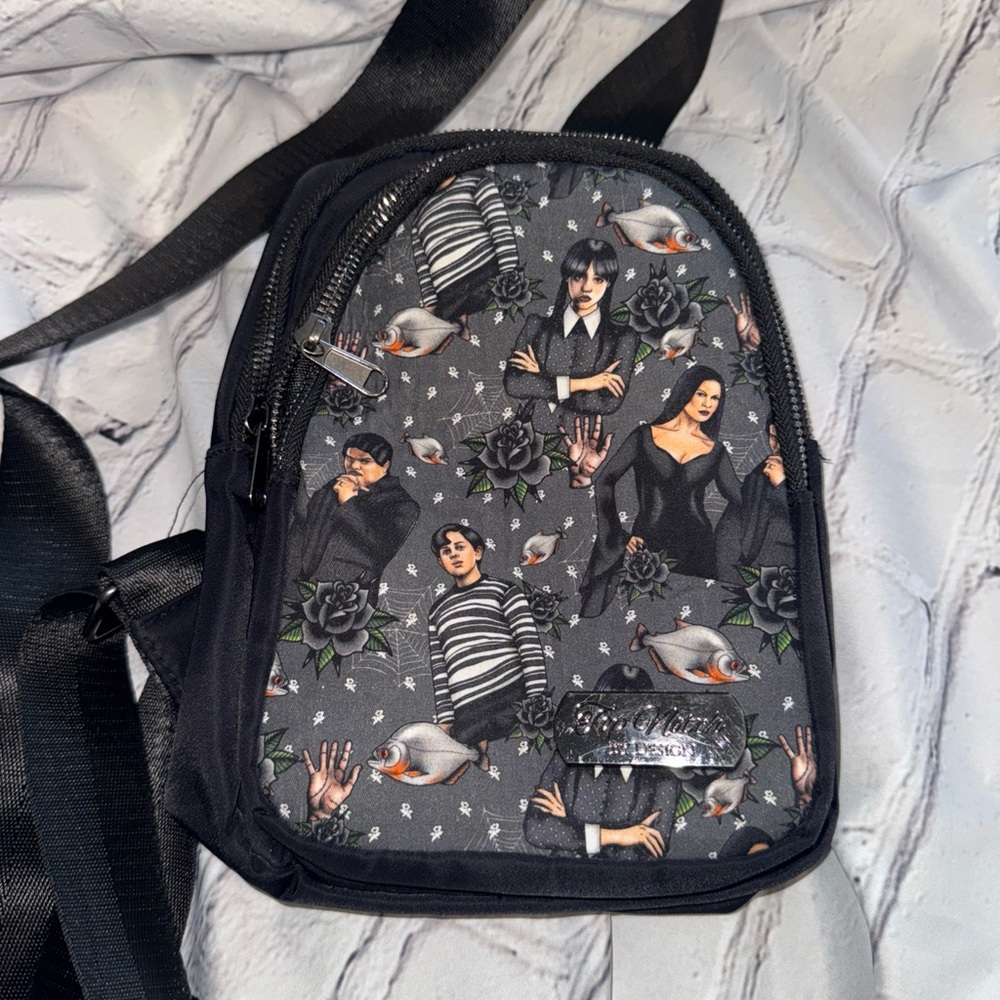 Boutique Bought Addams Family Wanderlust Sling Bag By Top Notch Wednesday